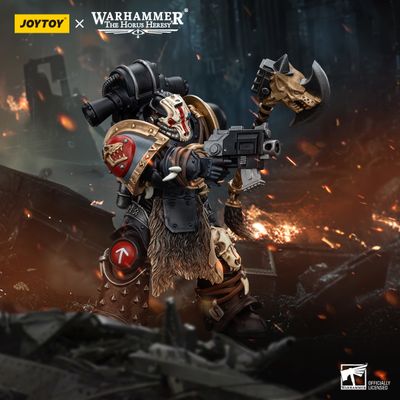Поклявшийся Смертью Космических Волков (Warhammer Horus Heresy) - КОЛЛЕКЦИОННАЯ ФИГУРКА 1/18 Space Wolves Deathsworn Pack 1 (JT6007) - JOYTOY