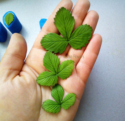 "Трилистник лесной земляники " Силиконовый молд (вайнер)