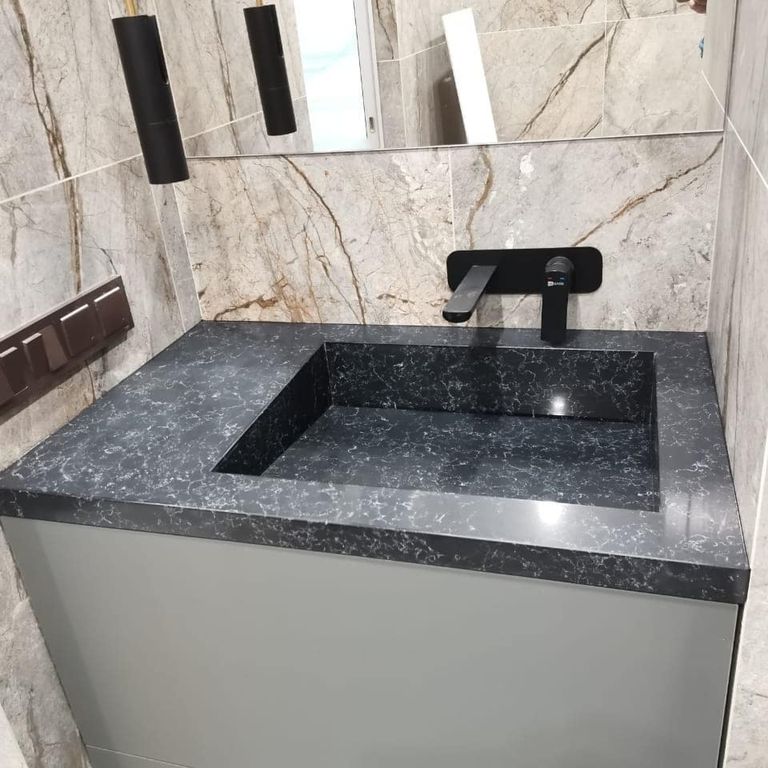 Раковины из кварцевого камня