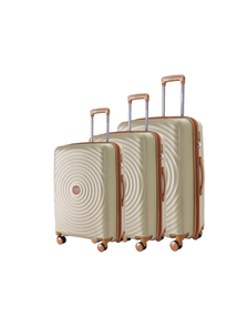 Комплект из 3х чемоданов Somsonya Sound Полипропелен S,M,L Бежевый
