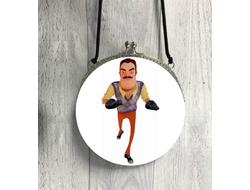 Сумка круглая Привет Сосед/ Hello Neighbor №9