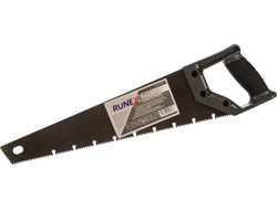 Ножовка по дереву 400мм прямой зуб 7 з/д: 9-0-9-0 закал. быстрый распил 2-компон. рук. "Runex Techno