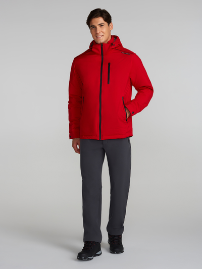 Утепленные спортивные брюки  мужские 261BM-1402, темно-серые