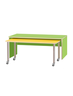 КОМПЛЕКТ.СТОЛЫ ДЕТСКИЕ НА ПОВОРОТНЫХ КОЛЁСНЫХ ОПОРАХ 627