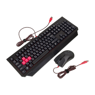 Набор клавиатура+мышь A4 Bloody Q1500/B1500 (Q110+Q9) USB LED