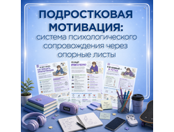 Подростковая мотивация: система психологического сопровождения через опорные листы — методические ма