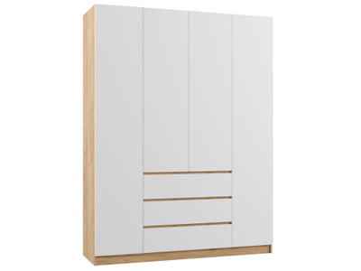 Мадера шкаф 4-х ств Крафт золотой+Белый