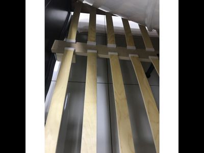 Кровать двуспальная &quot;Грация 1&quot; белый (Браво ) ламели в Липецке