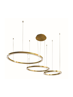 08253,36PA(3000K) Подвес Ровена латунь d40+60+80