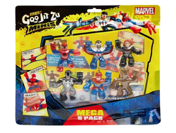 Набор игровой GooJitZu 6 фигурок мини Марвел тянущихся 41954