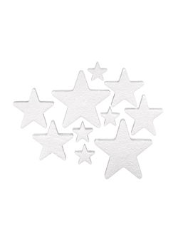 Заготовки для декора пенополистирол 10 шт Звезды Ассорти 40-120 мм