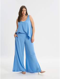 Купить брюки-палаццо для полных женщин