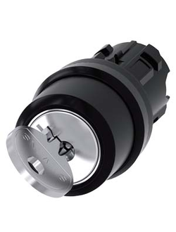 3SU1000-4BF11-0AA0 АКТУАТОР ПОВОРОТНОГО ПЕРЕКЛЮЧАТЕЛЯ С КЛЮЧОМ RONIS, 22MM, КРУГЛ., ПЛАСТИК