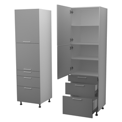 ЛЕ272 Пенал кухонный "Аляска" ПС-63. Размер: 600*2150*566