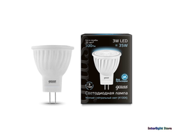 Gauss LED MR11 3w 840 GU4