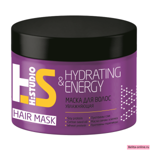 Romax H:Studio Маска для увлажнения волос Hydrating&amp;Energy 300г