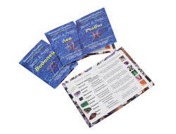 Коллекция минералов на открытке в ассортименте