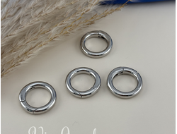 Замки, латунь, покрытие родий, размер 17*3 мм