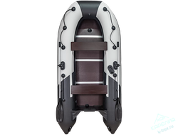 Лодка ПВХ Мастер Лодок Ривьера Компакт 2900СК "Комби" Св.Серый / Чёрный