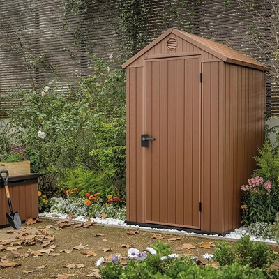 Сарай "Дарвин 4х4" (размеры 118 х 117 см), коричневый