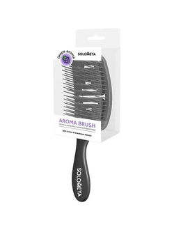 Прямоугольная расческа для сухих и влажных волос с ароматом винограда SOLOMEYA Wet Detangler (1 шт)