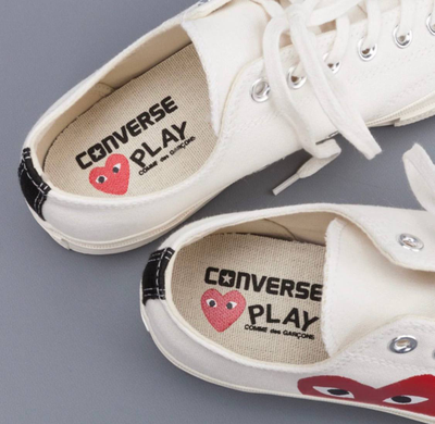 Converse comme des garçons bianche best sale