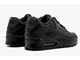 Nike Air Max 90 Leather Black (Экокожа) сзади
