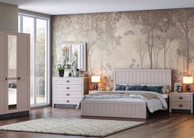 Композиция Спальни Прованс Ясень Анкор тёмный/Мускат