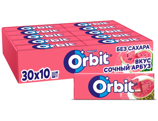 Жевательные резинки / Сладости - Орбит сочный арбуз (блок 30шт)