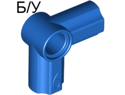 ! Б/У - Technic, Axle and Pin Connector Angled #6 - 90 degrees, Blue (32014 / 4112205) - Б/У