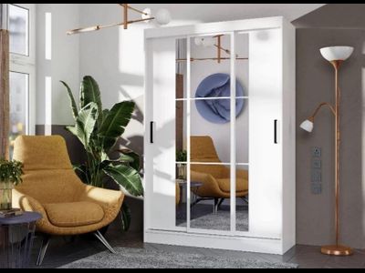 Шкаф-купе "Бруно 2" (Тайм-2, ШК-30) 1,31м Белый ЛДСП МР