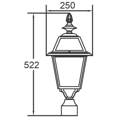 Садово-парковый светильник серии  Faro Frost L