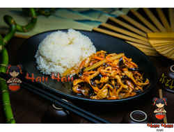 Свинина Ю сян Гай Фан 鱼香肉丝盖饭 300гр