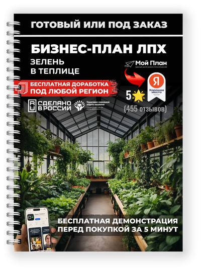 Бизнес-план для ЛПХ: Круглогодичное выращивание зелени в теплице