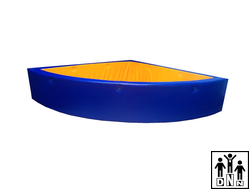 Детский сухой бассейн угловой R130xH30 разборный синий