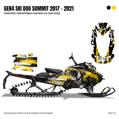 Наклейки на снегоход GEN4 SKI DOO Summit 2017 - 2021 VENOM №6817-3