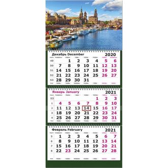 Календарь Полином на 2021 год 290x140 мм (Европейский город)