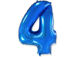 Фольгированная цифра-Синяя