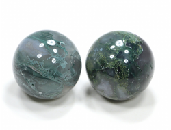 Шар Агат моховой (Халцедон) в ассортименте, Ботсвана (24-25 мм, 20 г) №28574