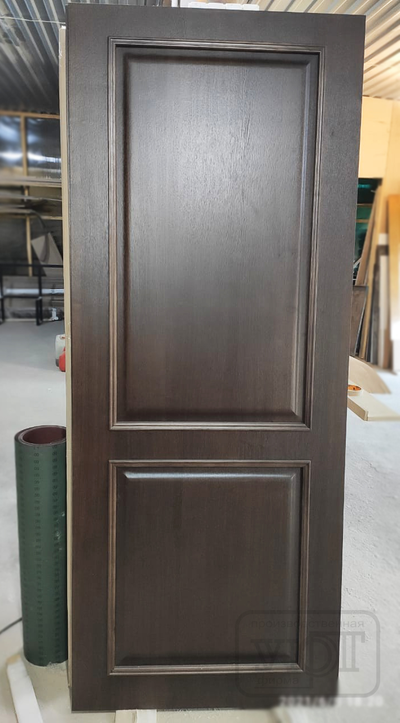 №26. Внутренняя накладка на входную дверь: Объёмные филёнки с багетом (шпон Ясеня)