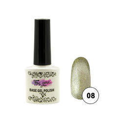 Гель-лак FOR YOU Cat's eye CRYSTAL № 08
