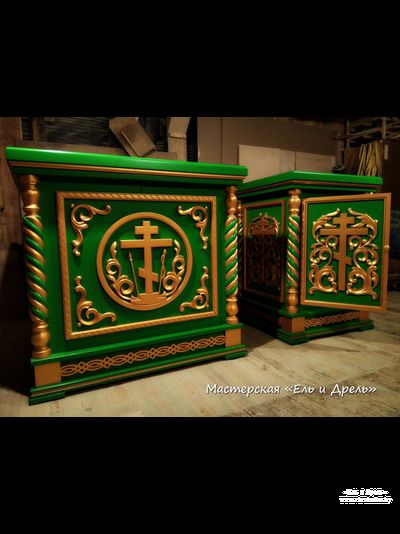 Облачение зелёное с золотом