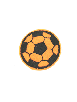 Термоаппликация мяч оранжевый,  35 мм