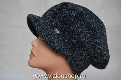 Зимняя кепка Италия Vizio 6103 W вискоза антрацит