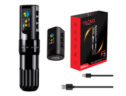 Беспроводная тату машинка Yilong F3 Adjustable 6 Stroke Black