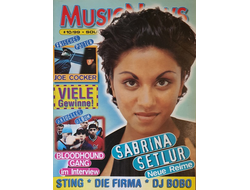 Music News Magazine October 1999 Sabrina, Joe Cocker, Иностранные музыкальные журналы, Intpressshop