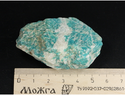 Амазонит, необработанный образец, Кольский п-ов (56*39*26 мм, 72 г) №27493