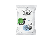 Картофельные чипсы Симпли чипс Simply chips Сметана и лук, 80 гр