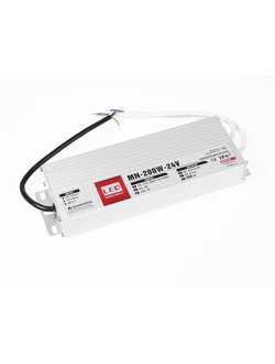 Герметичный блок питания 200W 24V IP67 Extra Slim (24V/8.33A/200W) (4LED/IP67 металл/1 год)
