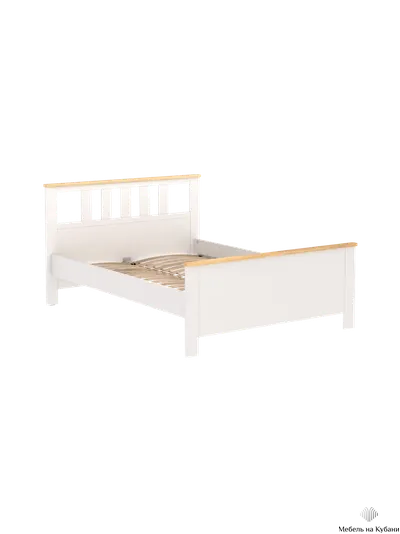 2.08.04.070.14 САГА кровать двойная 160х200 белая/ясень
